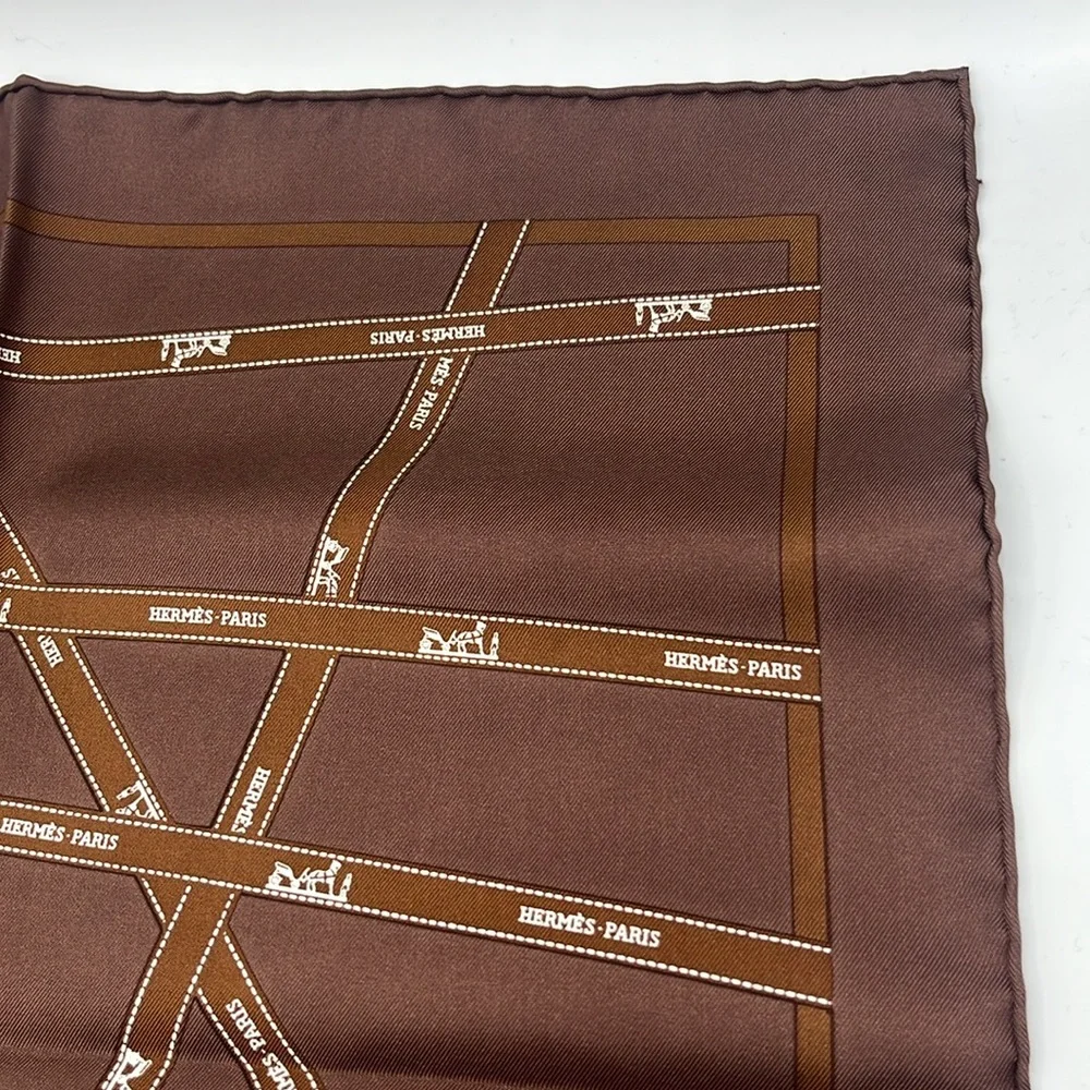 Hermes Ribbon Scarf and Box 16.5” x 16.5” - Picture 5 of 12
